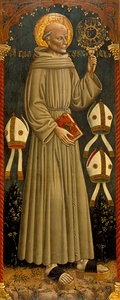 Saint Bernardino of Siena [circa 1470] by Dario di Giovanni [1420–1495]