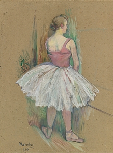 Danseuse En Pied Vue De Dos [1890] by Henri de Toulouse–Lautrec [1864–1901]