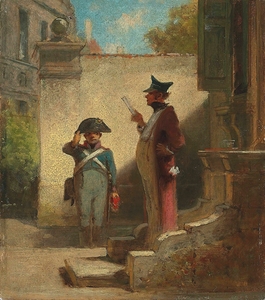 Der Platzkommandant by Carl Spitzweg [1808–1880]