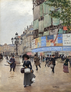 Paris.rue du Havre [c. 1882] by Jean Béraud [1849–1935]