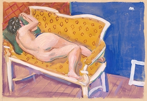 Reclining Nude by Cyprián Majerník [1909–1945]