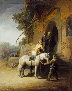 The Good Samaritan [1630] by Rembrandt van Rijn [1606–1669]