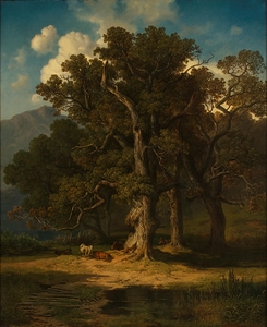 Waldlandschaft by August Maximilian Zimmermann [1811–1878]