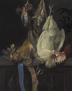 Still Life with Dead Game [1661] by Willem van Aelst [1627–ca. 1683]