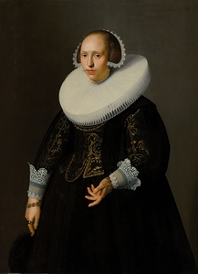 Portrait of a lady [1636] by Nicolaes Eliasz. Pickenoy [1588–1654]