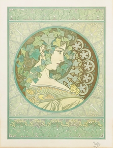Ivy [1901] by Alphonse Mucha [1860–1939]