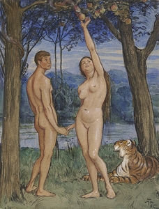 Adam and Eve [1882] by Hans Thoma [1839–1924]
