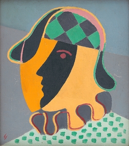 Pierot’s Head [1932] by Mikuláš Galanda [1895–1938]