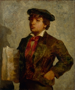 Newspaper Boy [1869] by Edward Mitchell Bannister [1828–1901]