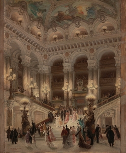 L’escalier de l’Opéra [1877] by Louis Béroud [1852–1930]