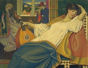 The Sleeping Beauty [1903] by Joseph Edward Southall [1861–1944]