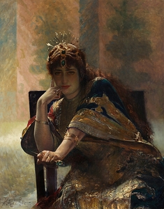 Orientalin by Édouard Frédéric Wilhelm Richter [1844–1913]