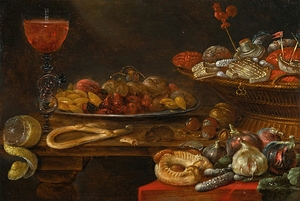 Still life with sweetmeats by Alexander Adriaenssen [1587–1661]