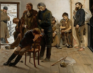 On the way to exile [Prisoners] [1883] by Jacek Malczewski [1854–1929]