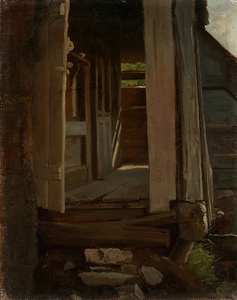 Eingang in ein Schwarzwaldhaus [1862] by Hans Thoma [1839–1924]