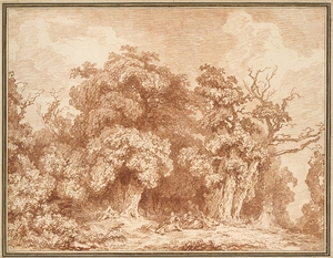 A Gathering at Wood’s Edge [ca. 1770–73] by Jean–Honoré Fragonard [1732–1806]