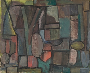 Kompozycja abstrakcyjna [1934] by Sasza Blonder [1909–1949]