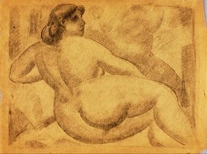 Reclining Female Nude [1979] by Carl Newman [1858–1932]