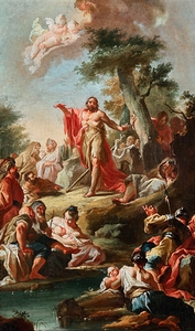 The sermon of John the Baptist [around 1750] by Paul Troger [1698–1762]