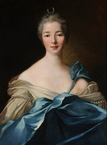 Portrait de femme anonyme en Diane [1758] by Anonymous