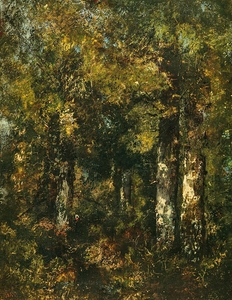 In the Forest of Fontainebleau by Narcisse–Virgile Diaz de La Peña [1808–1876]