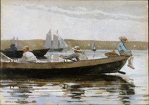 Boys in a Dory [1873] by Winslow Homer [1836–1910]