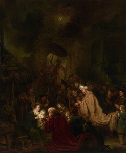 The Adoration of the Magi [c. 1650] by Salomon Koninck [1609–1656]