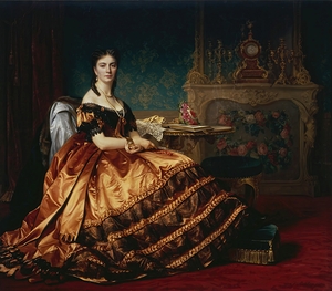 Portrait of Emilia Włodkowska [1865] by Józef Simmler [1823–1868]
