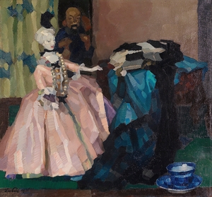 Weiße Puppe [1908] by Leo Putz [1869–1940]