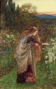 The Sensitive Plant by Frank Dicksee [1853–1928]