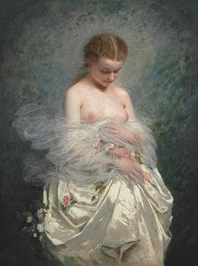 Jeune fille aux seins nus [1857] by Charles Chaplin [1825–1891]