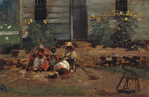 Sketch of a Cottage Yard [c. 1876] by Winslow Homer [1836–1910]