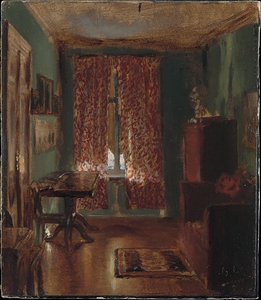 The Artist’s Sitting Room in Ritterstrasse [1851] by Adolph von Menzel [1815–1905]