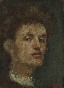 Self–Portrait [1886] by Edvard Munch [1863–1944]