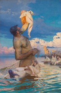 Catch of Polyphemus [Fischzug des Polyphem] [1892] by Max Pietschmann [1865–1952]