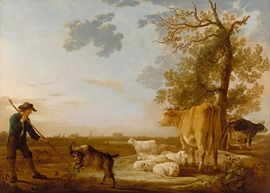 Landscape with cattle by Aelbert Cuyp [1620–1691]