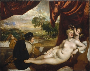 Venus and The Lute Player [Ca. 1565–70] by Titian [c. 1488–1576]