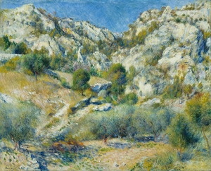 Rocky Crags at L’Estaque [1882] by Pierre–Auguste Renoir [1841–1919]