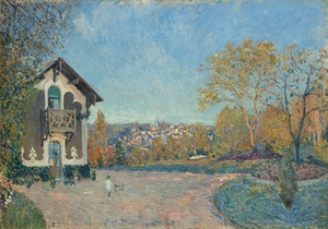 View of Marly–le–Roi from Coeur–Volant [1876] by Alfred Sisley [1840–1899]