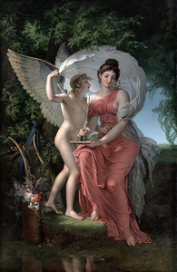 Erato. Muse of Lyrical Poetry [1800] by Charles Meynier [1768–1832]