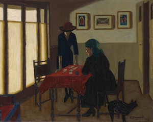 The Fortune Teller [1919] by Marius Borgeaud [1861–1924]