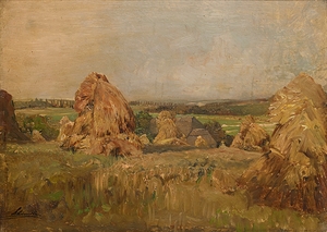Erntemonat in Plankenberg [1890] by Emil Jakob Schindler [1842–1892]