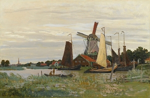 Un Moulin À Zaandam [1871] by Claude Monet [1840–1926]