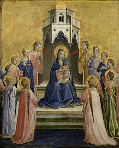 Madonna and Child Enthroned and Twelve Angels [1420–1430] by Fra Angelico [1400–1455]