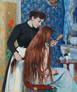 La coiffure by Federico Zandomeneghi [1841–1917]