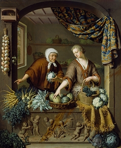 The Greengrocer [1731] by Willem Van Mieris [1662–1747]