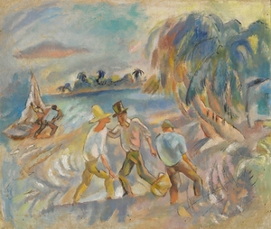 Les brigands by Jules Pascin [1885–1930]
