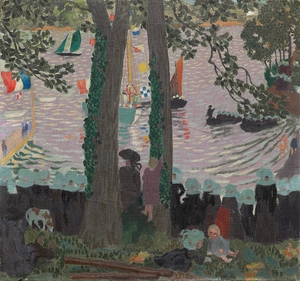 Blessing of a Yacht on the Belon River [1899] by Maurice Denis [1870–1943]