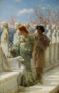 Past And Present Generations by Lawrence Alma–Tadema [1836–1912]