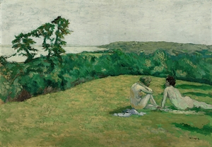 Devant la mer [Varengeville] [before 1910] by Ker–Xavier Roussel [1867–1944]